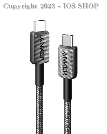 Anker 322 USB-C to USB-C Cable, USB-C to USB-C Fast Charging Cord, 60W