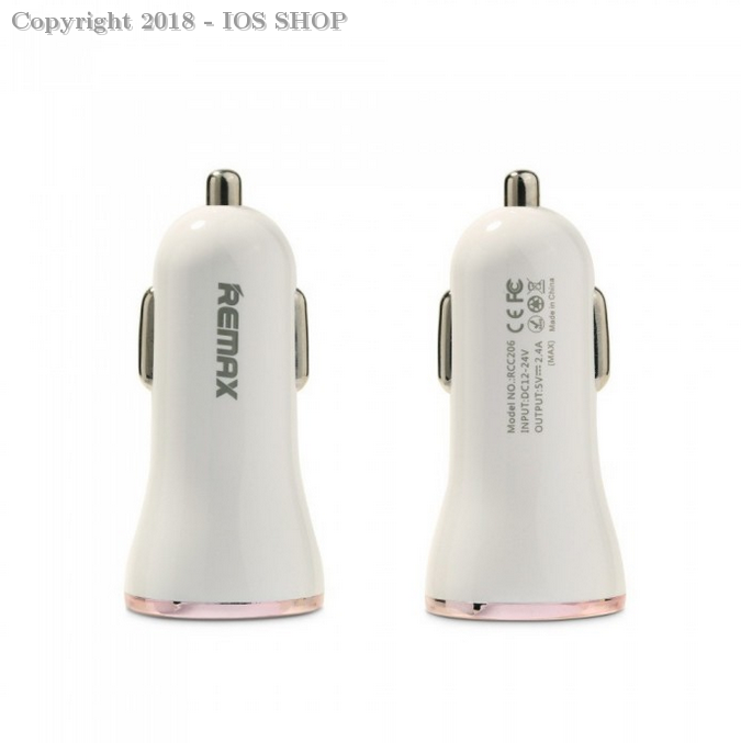 remax car charger 2usb 2.4 A