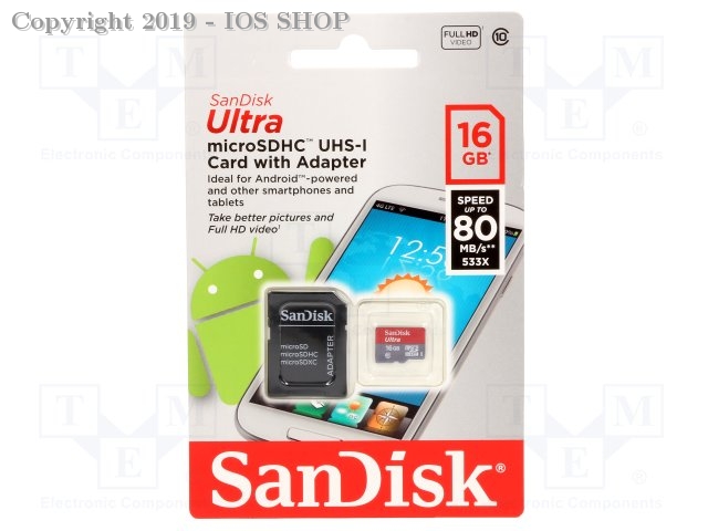 Memory Card sandisk - Ultra 16G