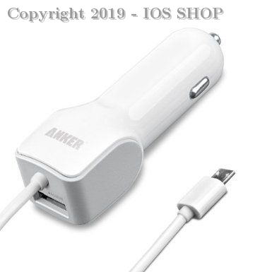Charger - Anker Car charger USB with Cable charger 2.1A fast